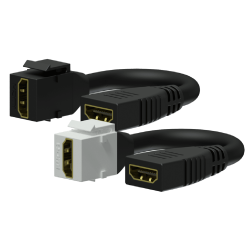 PROCAB VCK450/B Adapter Keystone: złącze żeńskie HDMI A – złącze żeńskie HDMI A - czarny
